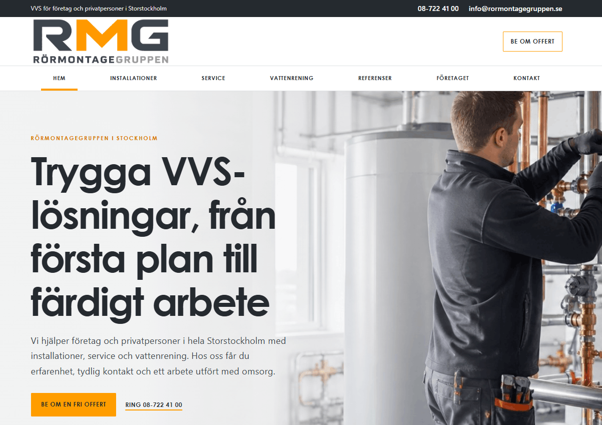 Rormontagegruppen home page
