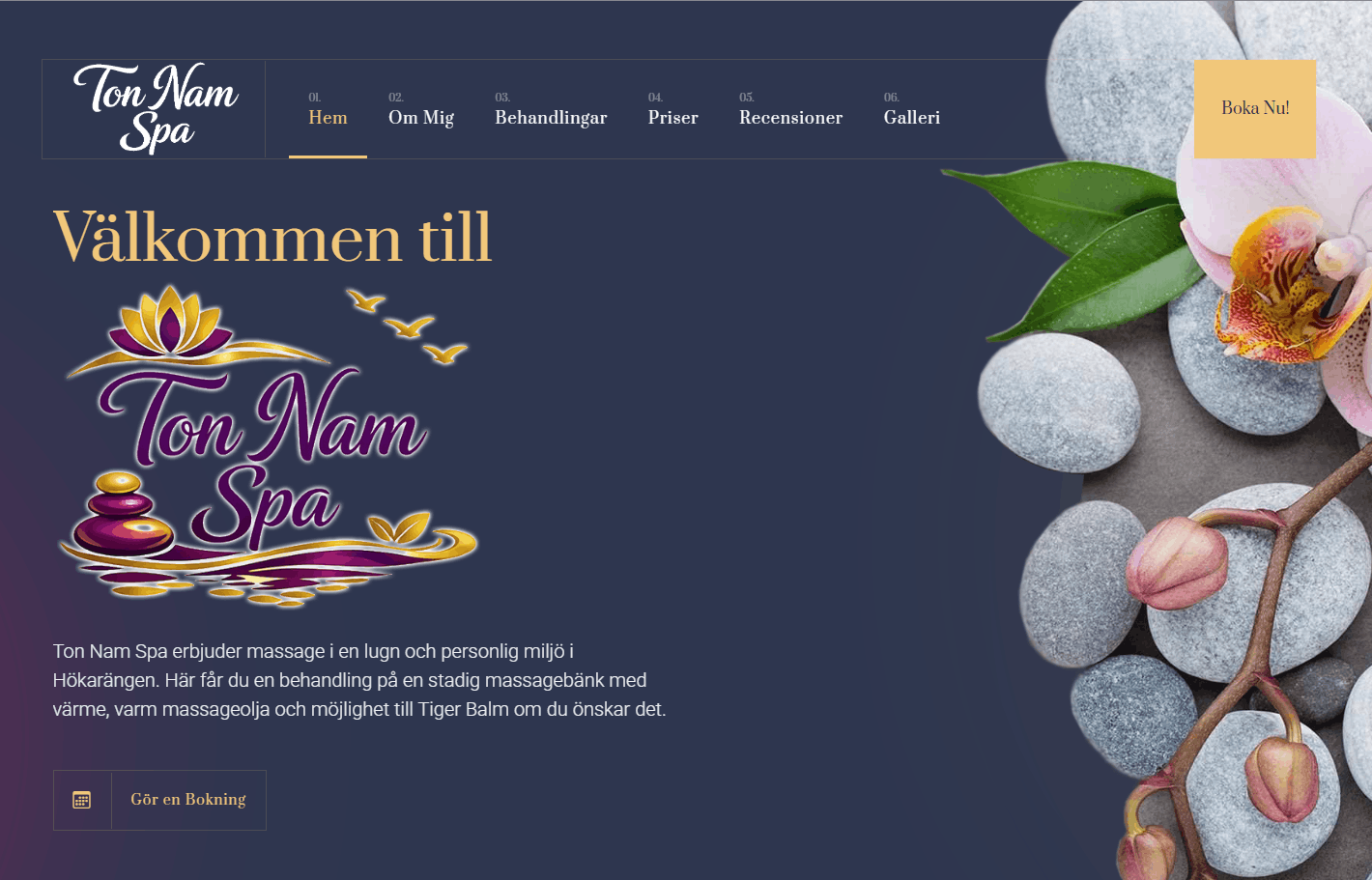 Massagebehandling hos Ton Nam Spa
